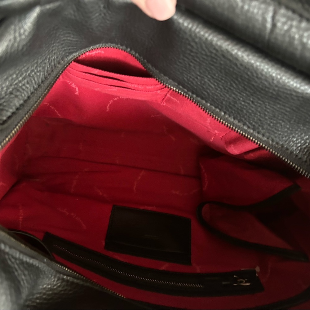 Hammitt❤️❤️Beautiful Black Hammitt  Leather  tote stunning shape. - Picture 9 of 11